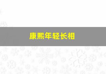 康熙年轻长相