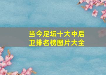 当今足坛十大中后卫排名榜图片大全