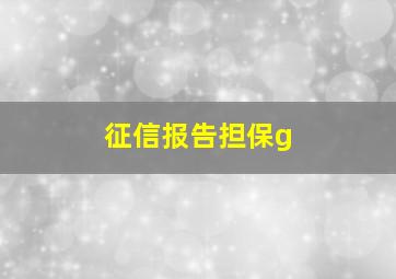 征信报告担保g