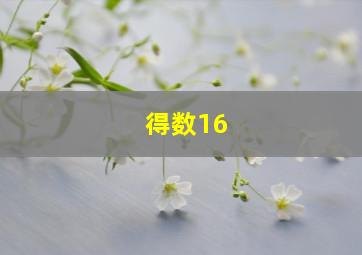 得数16