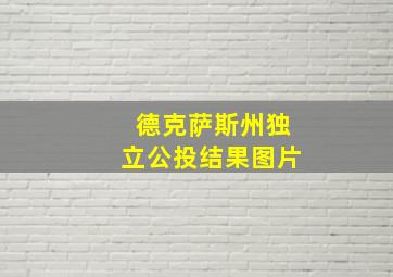 德克萨斯州独立公投结果图片