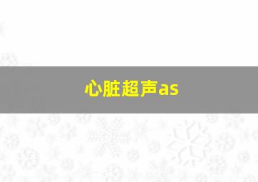 心脏超声as