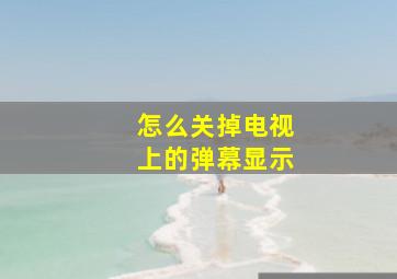 怎么关掉电视上的弹幕显示