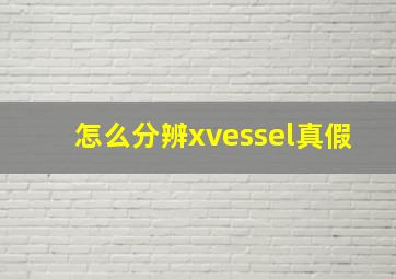 怎么分辨xvessel真假