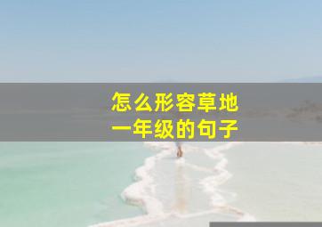 怎么形容草地一年级的句子