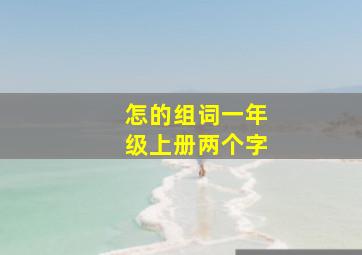 怎的组词一年级上册两个字