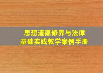 思想道德修养与法律基础实践教学案例手册