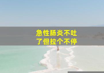 急性肠炎不吐了但拉个不停