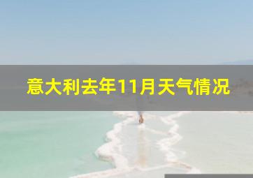 意大利去年11月天气情况