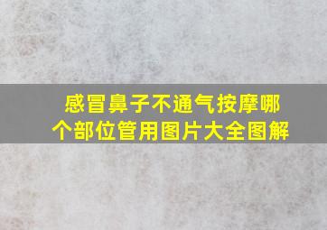 感冒鼻子不通气按摩哪个部位管用图片大全图解