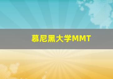 慕尼黑大学MMT