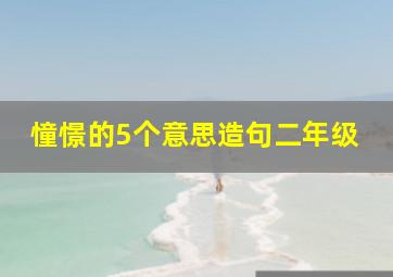 憧憬的5个意思造句二年级