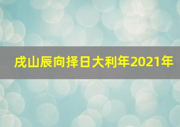 戌山辰向择日大利年2021年