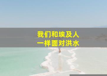 我们和埃及人一样面对洪水