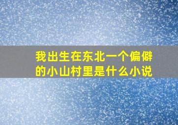 我出生在东北一个偏僻的小山村里是什么小说