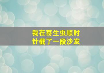 我在寄生虫顺时针截了一段沙发