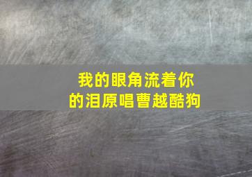 我的眼角流着你的泪原唱曹越酷狗