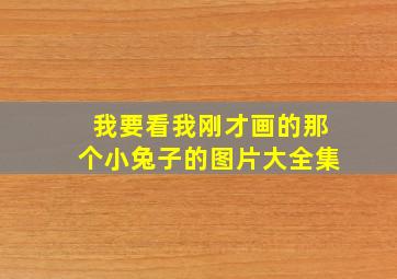 我要看我刚才画的那个小兔子的图片大全集