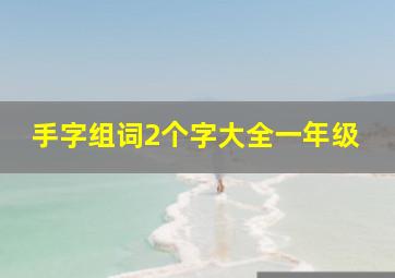 手字组词2个字大全一年级