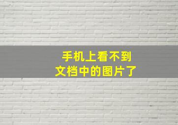 手机上看不到文档中的图片了