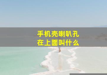 手机壳喇叭孔在上面叫什么