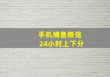 手机捕鱼微信24小时上下分