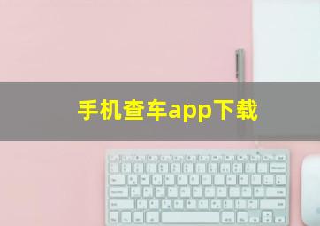 手机查车app下载