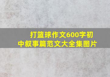 打篮球作文600字初中叙事篇范文大全集图片