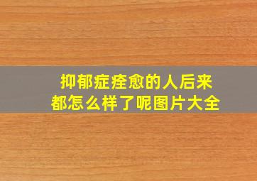 抑郁症痊愈的人后来都怎么样了呢图片大全