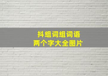 抖组词组词语两个字大全图片