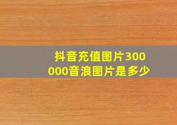 抖音充值图片300000音浪图片是多少