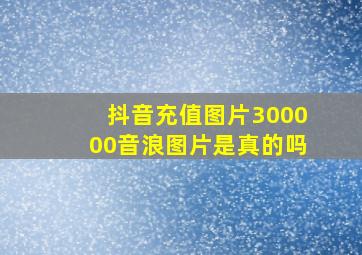 抖音充值图片300000音浪图片是真的吗