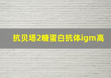 抗贝塔2糖蛋白抗体igm高