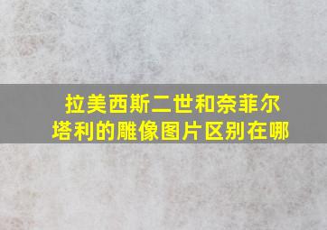 拉美西斯二世和奈菲尔塔利的雕像图片区别在哪