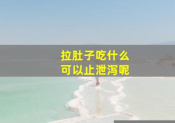 拉肚子吃什么可以止泄泻呢