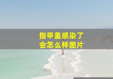 指甲盖感染了会怎么样图片