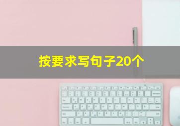 按要求写句子20个