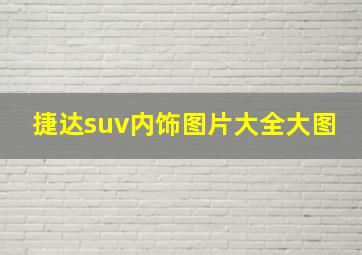 捷达suv内饰图片大全大图