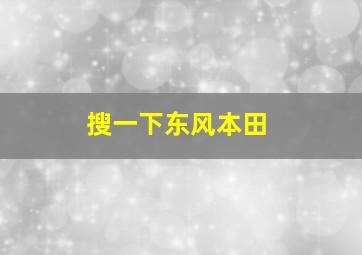 搜一下东风本田