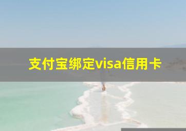 支付宝绑定visa信用卡