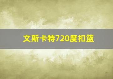 文斯卡特720度扣篮