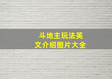 斗地主玩法英文介绍图片大全