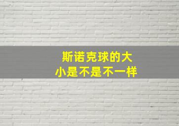 斯诺克球的大小是不是不一样