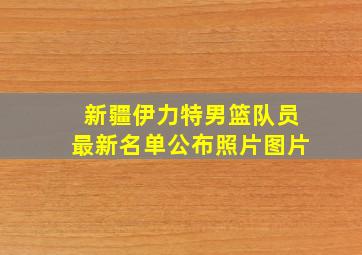 新疆伊力特男篮队员最新名单公布照片图片