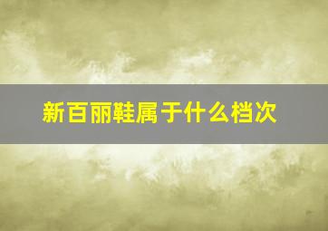 新百丽鞋属于什么档次