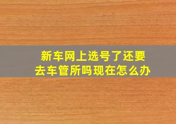 新车网上选号了还要去车管所吗现在怎么办