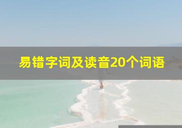 易错字词及读音20个词语