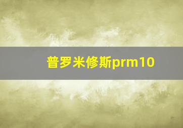 普罗米修斯prm10