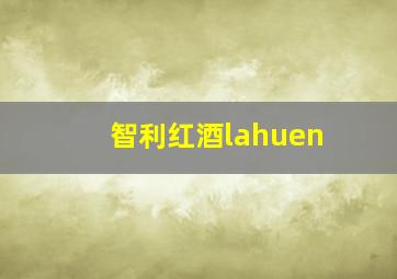 智利红酒lahuen