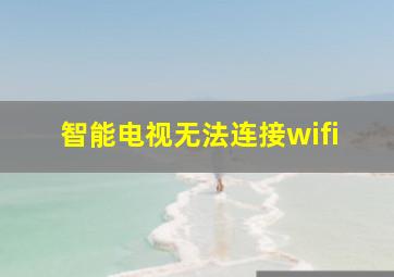 智能电视无法连接wifi